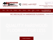 Tablet Screenshot of hardwooddirectllc.com